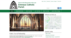 Desktop Screenshot of emmausparish.org